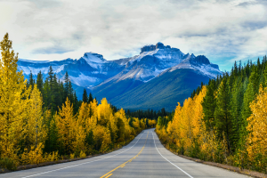 Canada Road with Mountain View