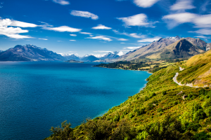 New Zealand Mountains and Water View