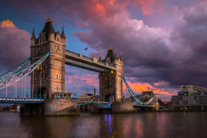 United Kingdom Bridge Sky View