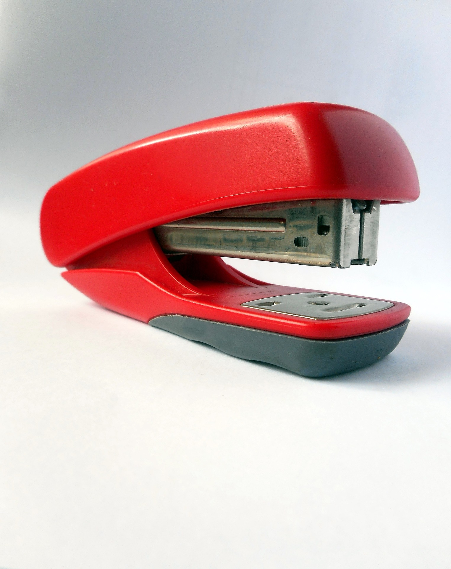 red stapler